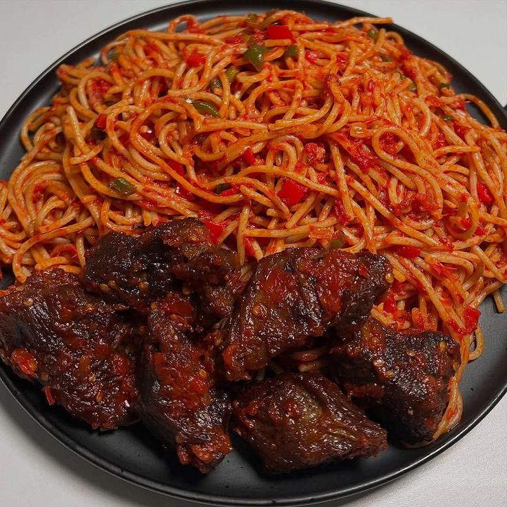 Jollof Spaghetti