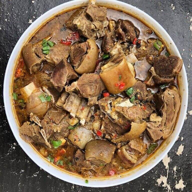 Goat Meat Peppersoup (No Swallow)